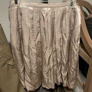 White House Black Market Metallic A-Line Skirt